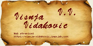 Višnja Vidaković vizit kartica